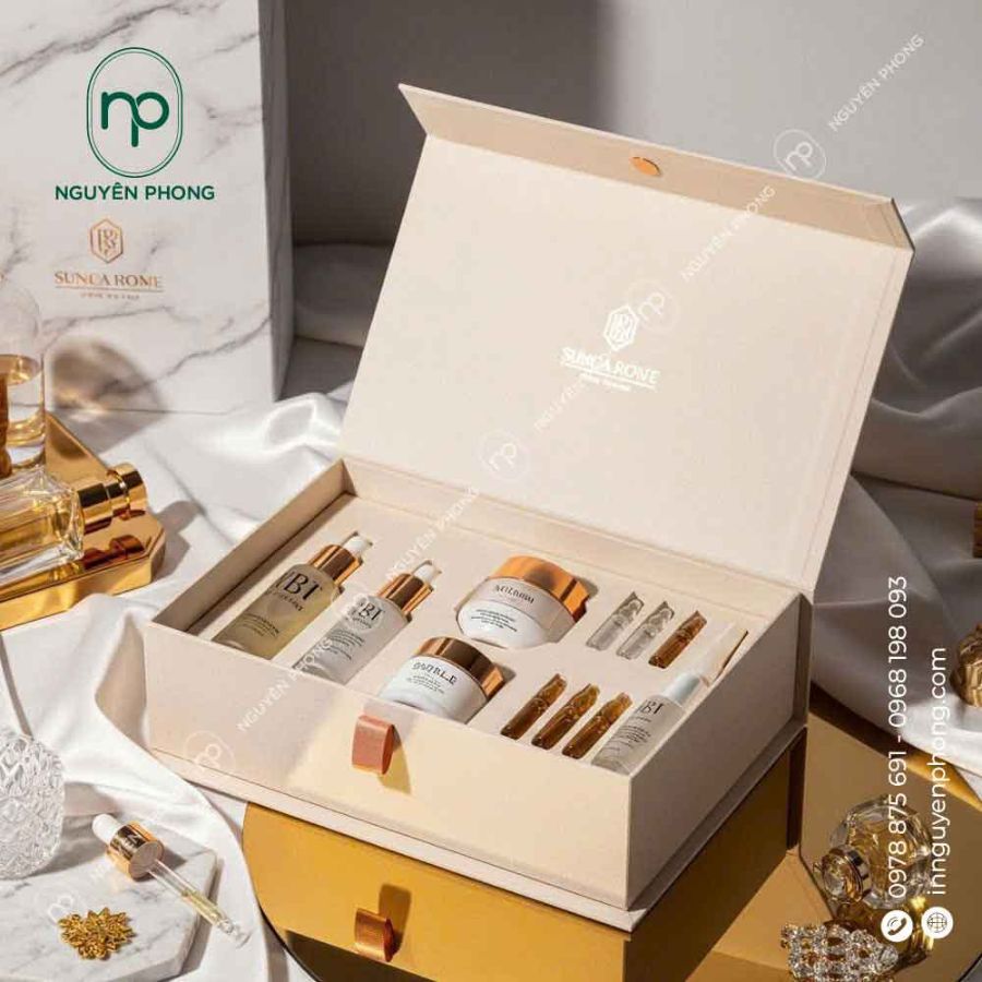 In hộp giấy mỹ phẩm giá rẻ 

